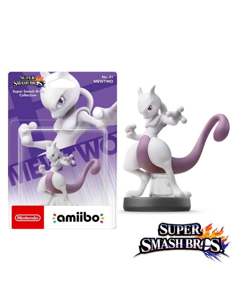AMIIBO MEWTWO SUPER SMASH BROS NINTENDO - 1