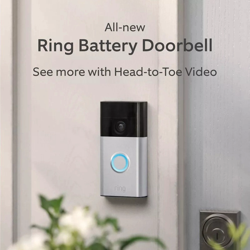 TIMBRE RING BATTERY DOORBELL COLOR NIQUEL - 2