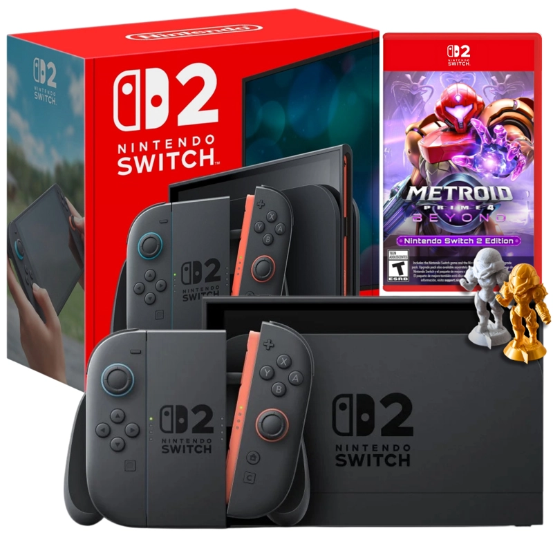CONSOLA NINTENDO SWITCH 2 + METROID PRIME 4 BEYOND FISICO BUNDLE EXCLUSIVO