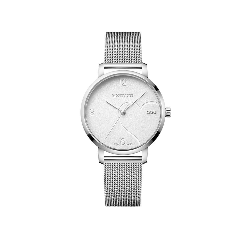 RELOJ METROPOLITAN DONNISSIMA CORREA COLOR PLATA WENGER - 1