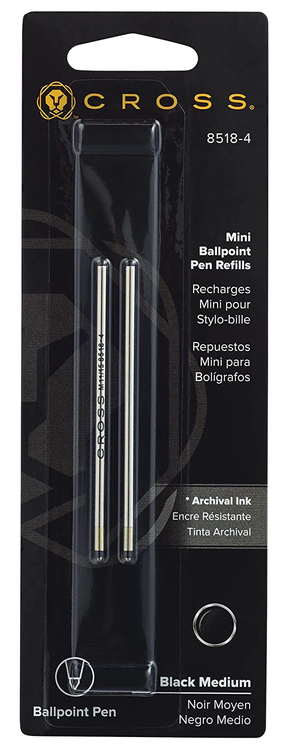 PACK REPUESTOS MINI BOLÍGRAFO CROSS NEGRO MEDIANO. - 2