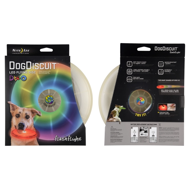 DISCO VOLADOR DOG DISCUIT™ LED - DISC-O NITE IZE - 2