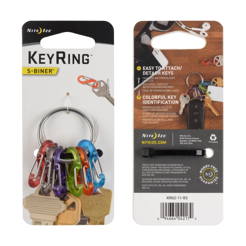 KEYRING S-BINER® LLAVERO NITE IZE MULTICOLOR - 1