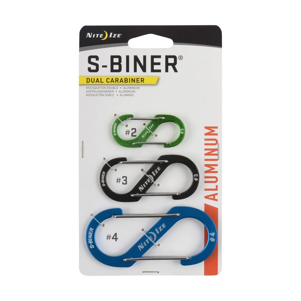 MOSQUETÓN S-BINER® ALUMINUM DUAL CARABINER #4 NITE IZE AZUL - 2