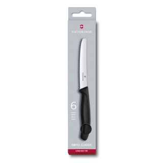 SET CUCHILLOS SWISS CLASSIC 6 PIEZAS. HOJA 11 CM. VICTORINOX | Negro - 1