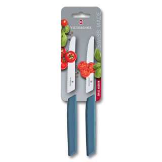SET DE CUCHILLOS PARA VERDURAS SWISS MODERN AZUL, 2 PIEZAS | Azul - 1