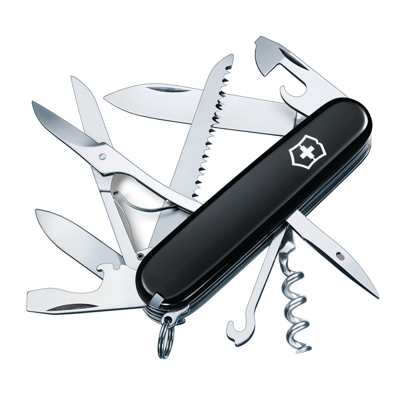 NAVAJA VICTORINOX HUNTSMAN COLOR NEGRO ACERO INOXIDABLE - 1