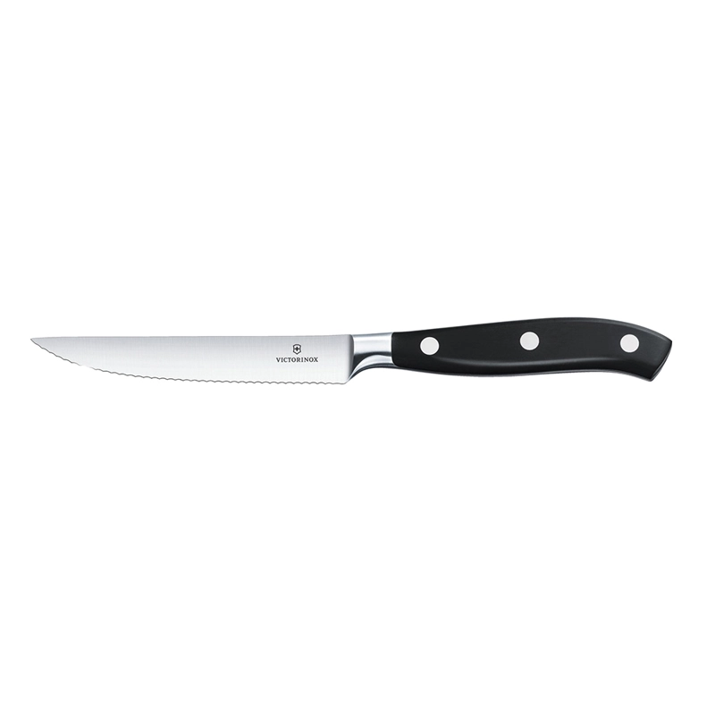 CUCHILLO PARA CARNE GRAND MAÎTRE COLOR NEGRO. HOJA 12 CM. VICTORINOX - 1