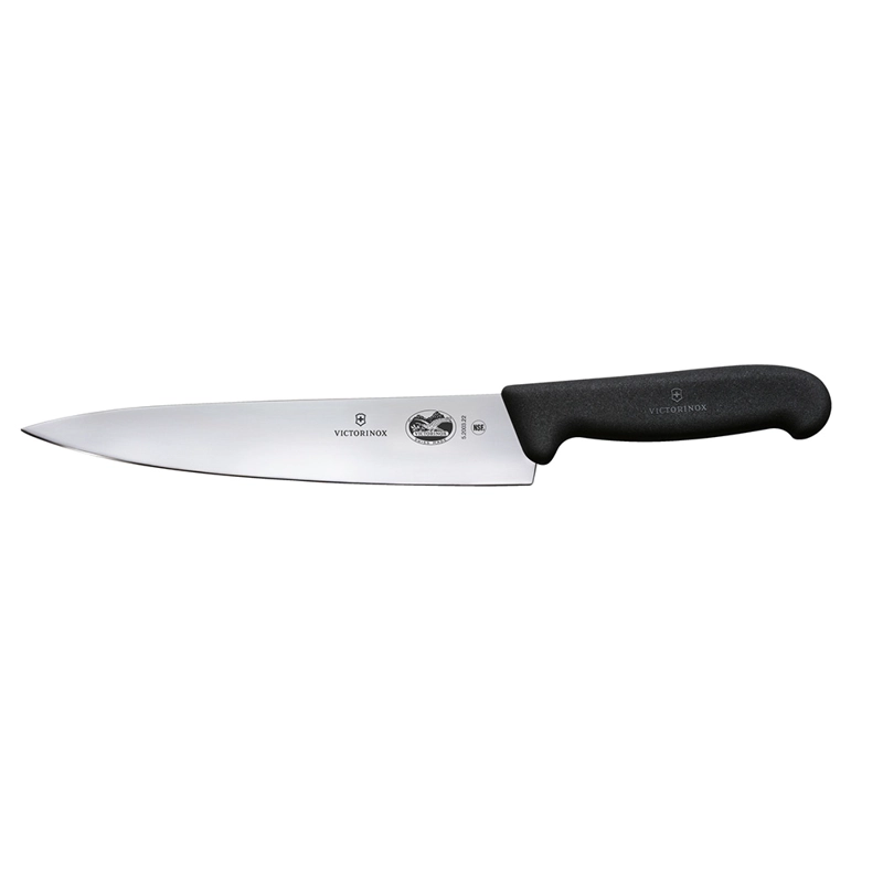 CUCHILLO PARA TRINCHAR FIBROX EN COLOR NEGRO. HOJA 22 CM. VICTORINOX - 1