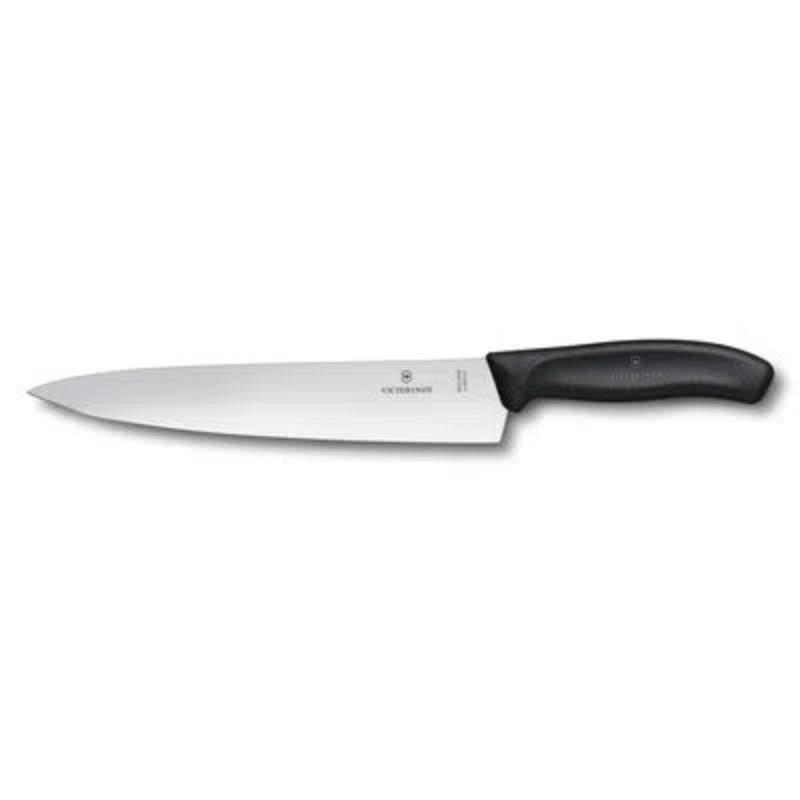 CUCHILLO PARA TRINCHAR SWISS CLASSIC COLOR NEGRO. HOJA 22 CM. BLISTER - 2