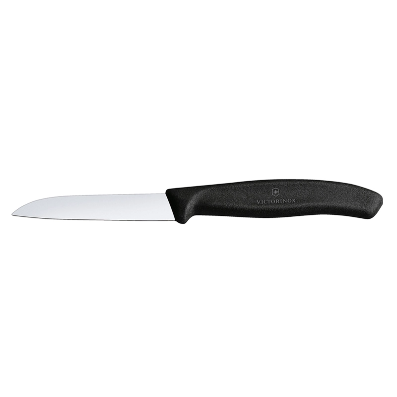 CUCHILLO DE COCINA CLÁSICO SUIZO RECTO COLOR NEGRO. HOJA 8 CM. VICTORINOX - 1