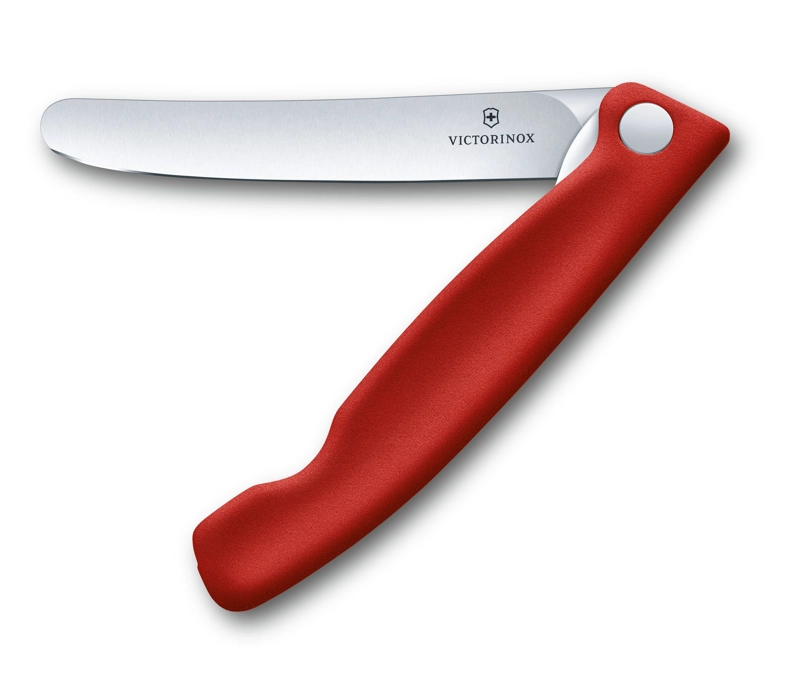 CUCHILLO PARA VERDURA PLEGABLE FILO NORMAL SWISS CLASSIC ROJO VICTORINOX - 1