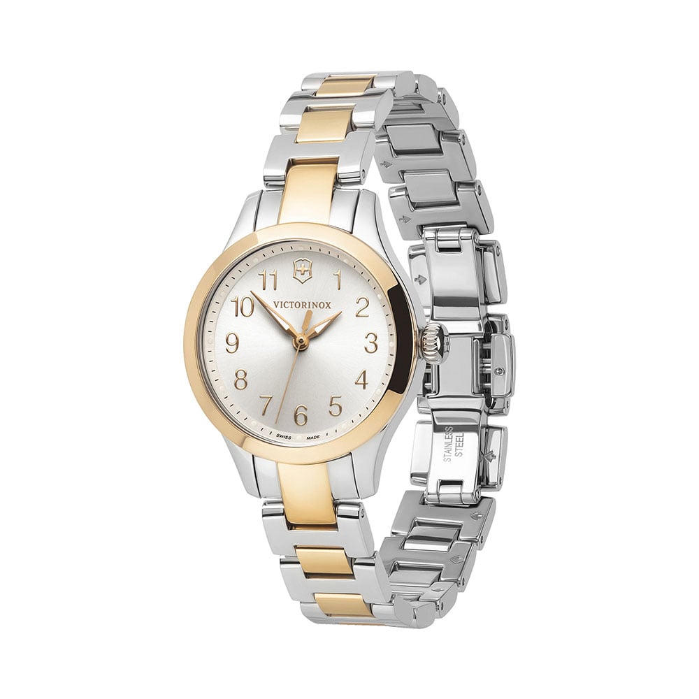 RELOJ VICTORINOX MUJER CUARZO ALLIANCE XS DIAL PLATA BLANCO - 2