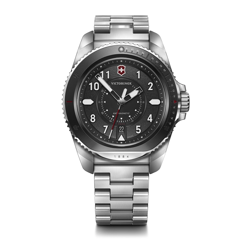 RELOJ VICTORINOX HOMBRE JOURNEY 1884 DIAL NEGRO CORREA ACERO INOX - 1