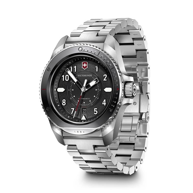 RELOJ VICTORINOX HOMBRE JOURNEY 1884 DIAL NEGRO CORREA ACERO INOX - 4