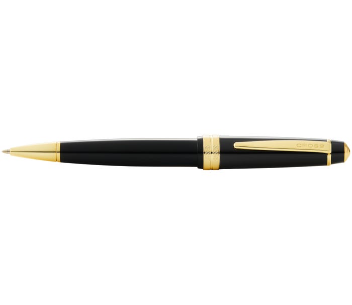 BOLÍGRAFO BAILEY LIGHT CROSS RESINA NEGRO CON DORADO. - 1