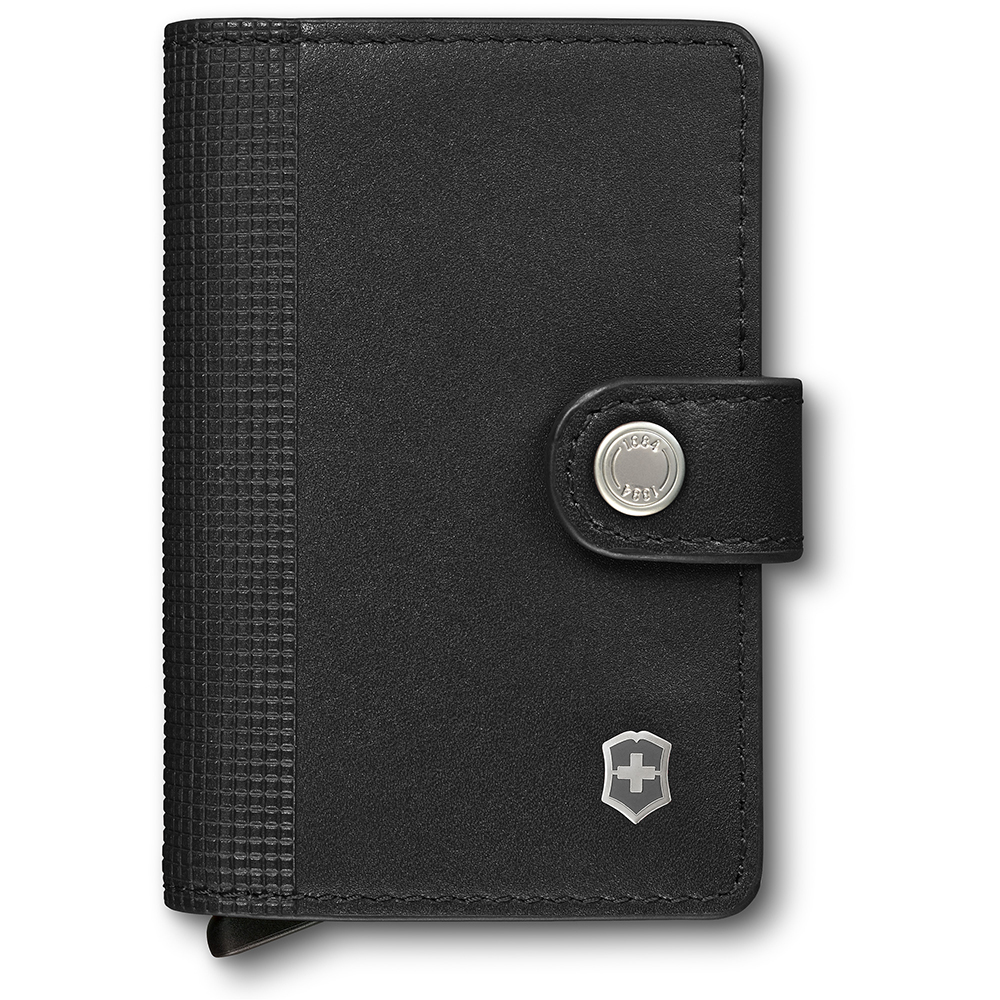 BILLETERA DE CUERO ALTIUS SECRID COLOR NEGRO VICTORINOX. - 1