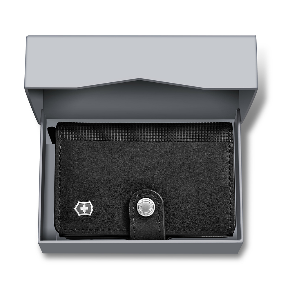 BILLETERA DE CUERO ALTIUS SECRID COLOR NEGRO VICTORINOX. - 4