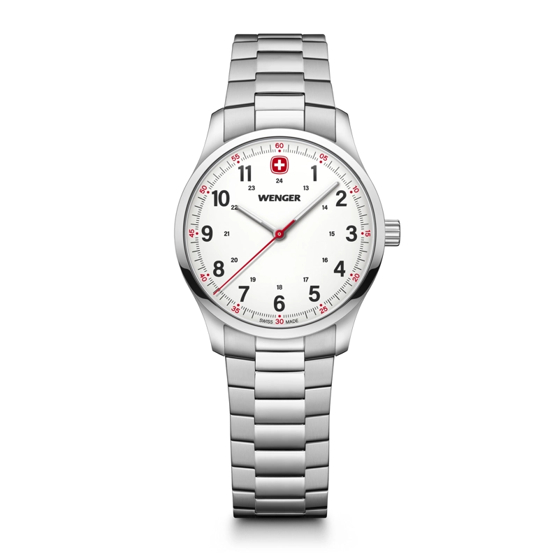 RELOJ WENGER HOMBRE CITY SPORT 34 MM CORREA ACERO - 1