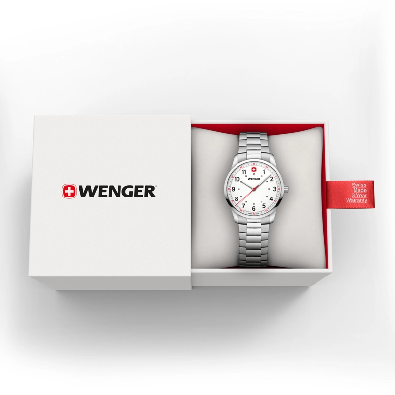 RELOJ WENGER HOMBRE CITY SPORT 34 MM CORREA ACERO - 3