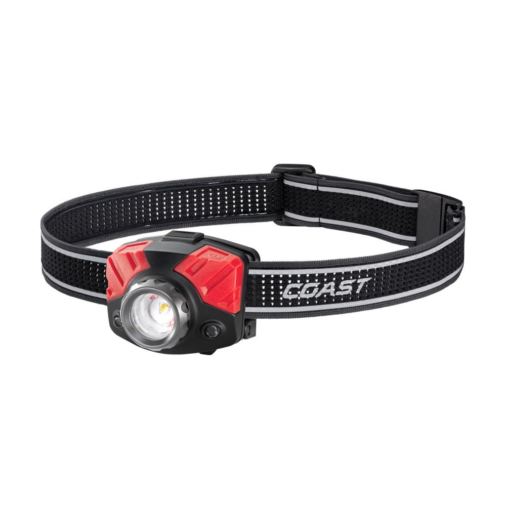 LINTERNA FRONTAL COAST FL75R RECARGABLE NEGRA / ROJA - 1