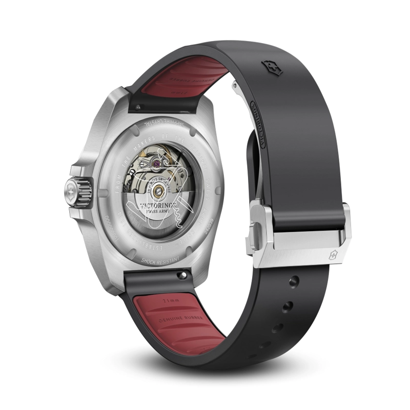 RELOJ DE PULSERA VICTORINOX I.N.O.X. AUTOMÁTICO CORREA DE CAUCHO NEGRO - 2