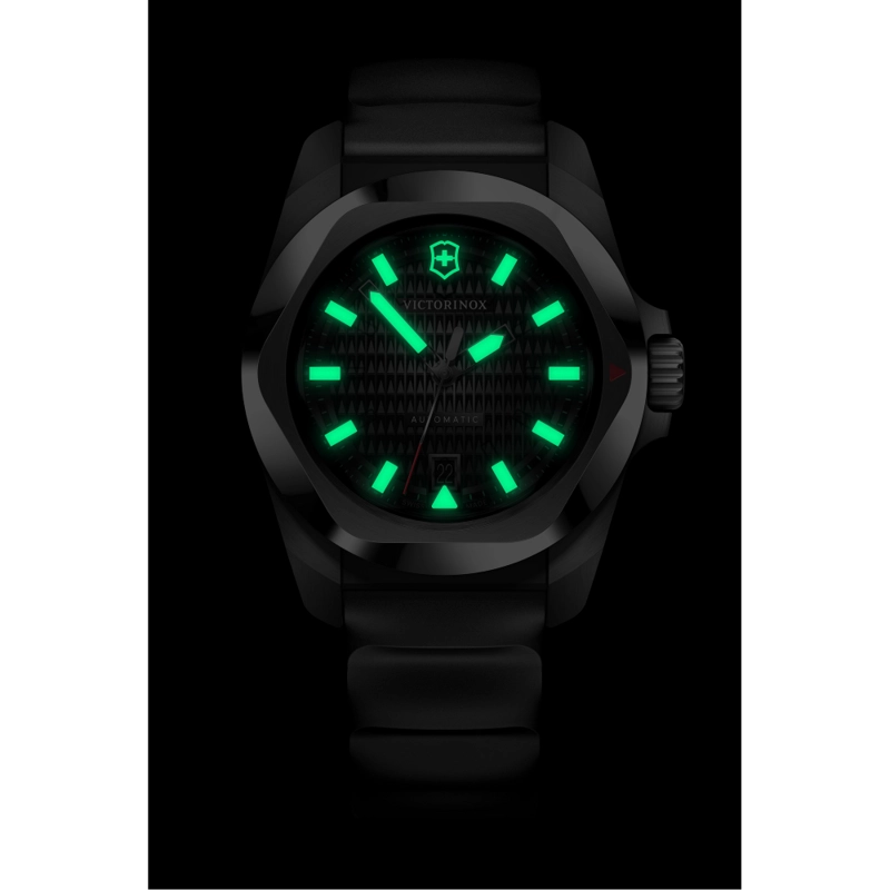RELOJ DE PULSERA VICTORINOX I.N.O.X. AUTOMÁTICO CORREA DE CAUCHO NEGRO - 6
