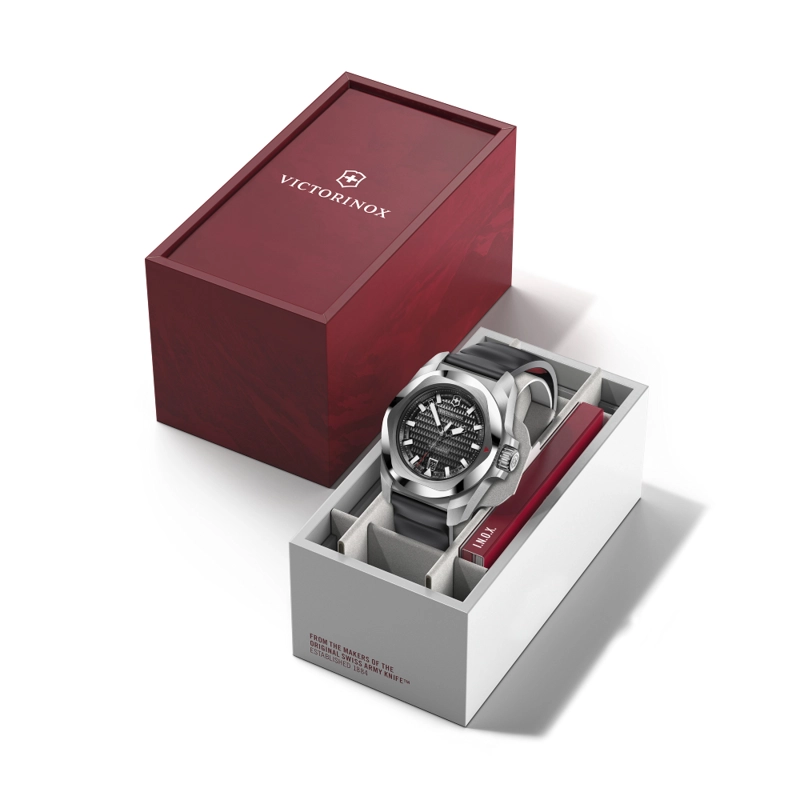 RELOJ DE PULSERA VICTORINOX I.N.O.X. AUTOMÁTICO CORREA DE CAUCHO NEGRO - 7