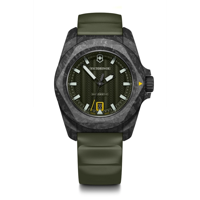 RELOJ DE PULSERA VICTORINOX I.N.O.X. AUTOMÁTICO CORREA CAUCHO VERDE - 1