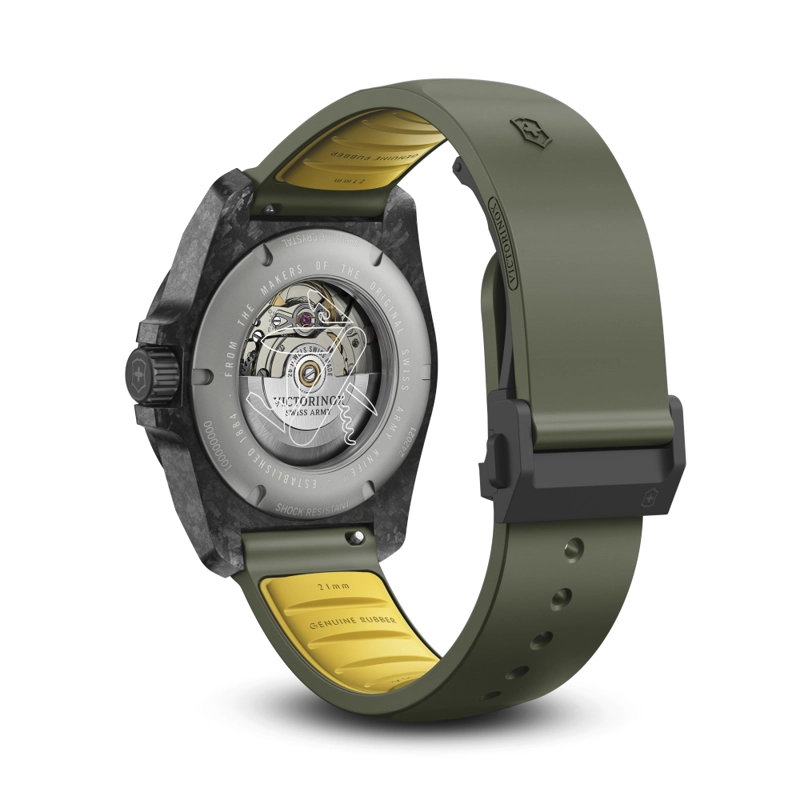 RELOJ DE PULSERA VICTORINOX I.N.O.X. AUTOMÁTICO CORREA CAUCHO VERDE - 2