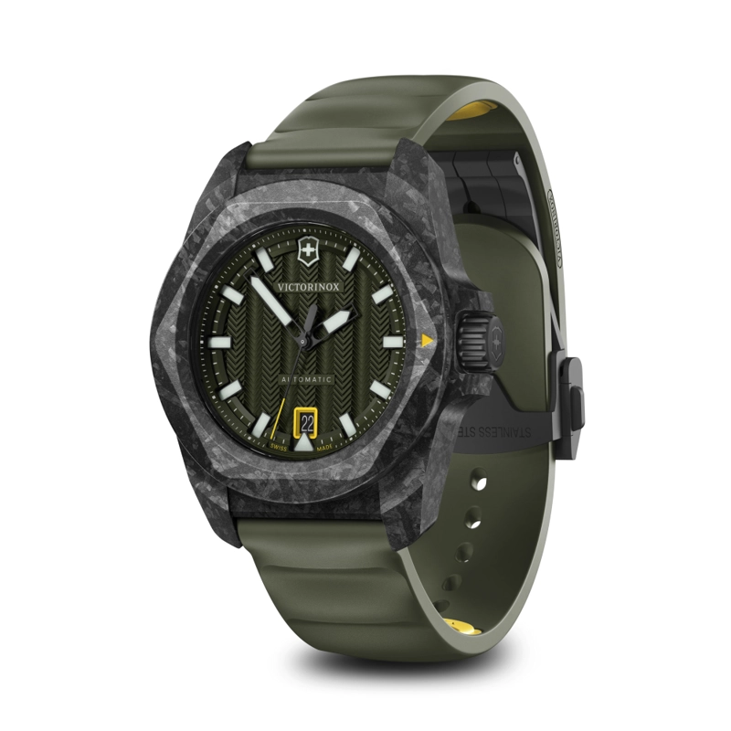 RELOJ DE PULSERA VICTORINOX I.N.O.X. AUTOMÁTICO CORREA CAUCHO VERDE - 3