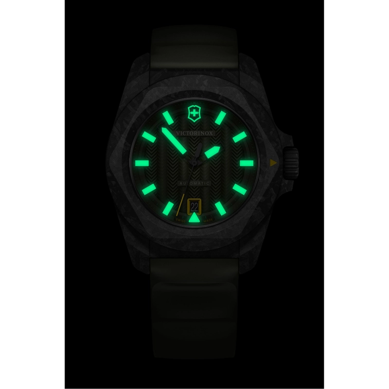 RELOJ DE PULSERA VICTORINOX I.N.O.X. AUTOMÁTICO CORREA CAUCHO VERDE - 6