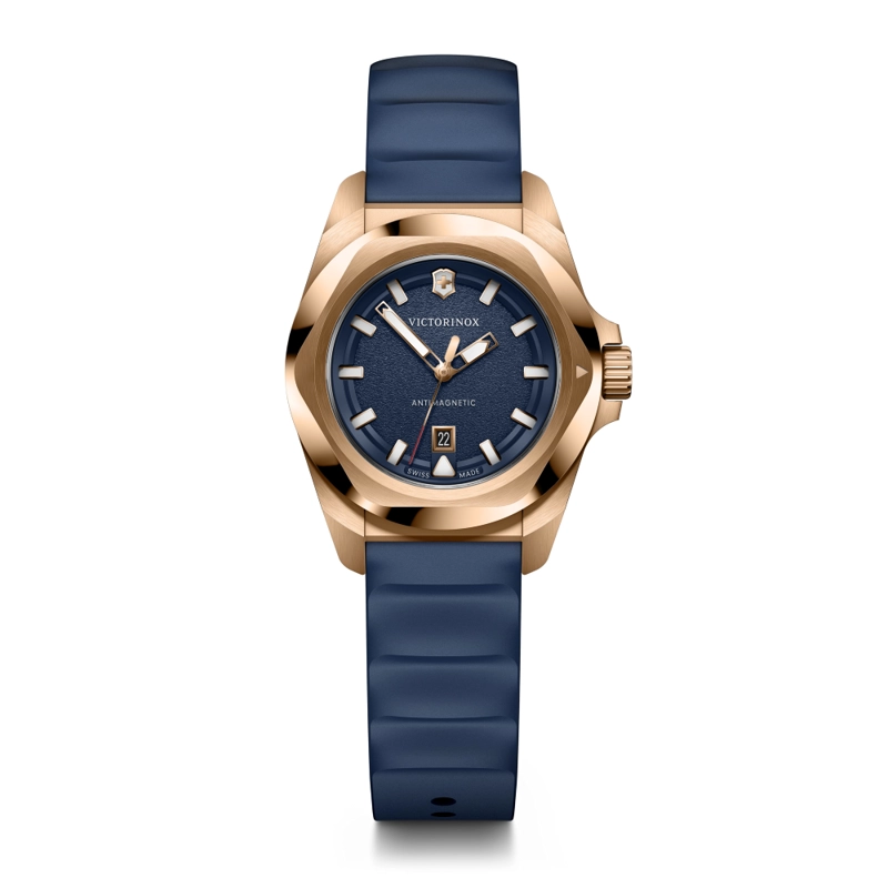 RELOJ DE PULSERA VICTORINOX I.N.O.X. QUARTZ CORREA DE CAUCHO AZUL - 1
