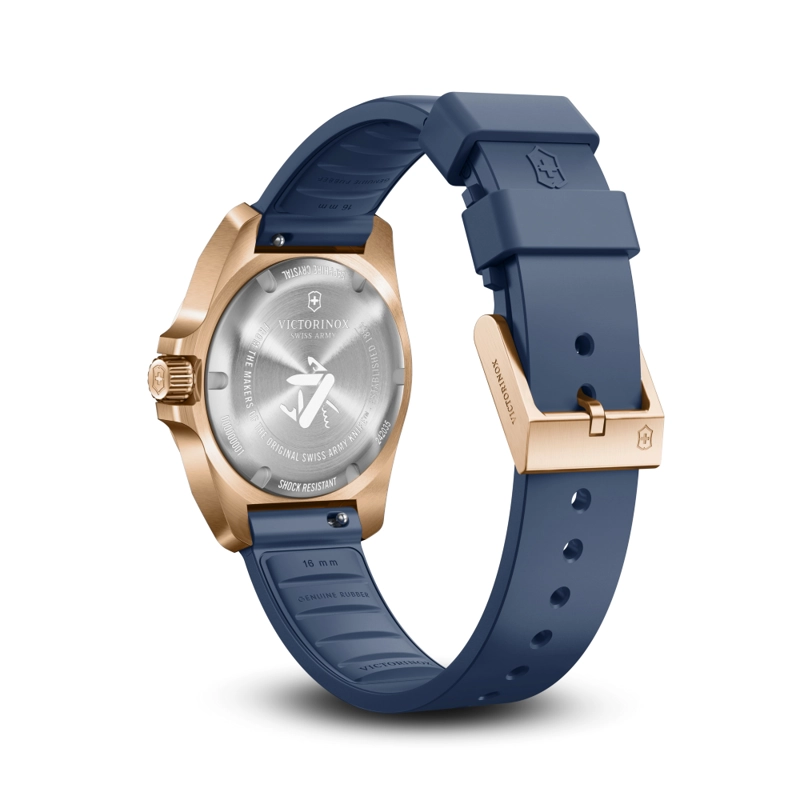 RELOJ DE PULSERA VICTORINOX I.N.O.X. QUARTZ CORREA DE CAUCHO AZUL - 2