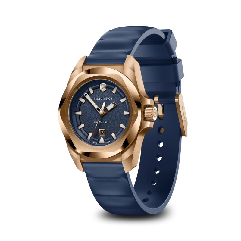 RELOJ DE PULSERA VICTORINOX I.N.O.X. QUARTZ CORREA DE CAUCHO AZUL - 3