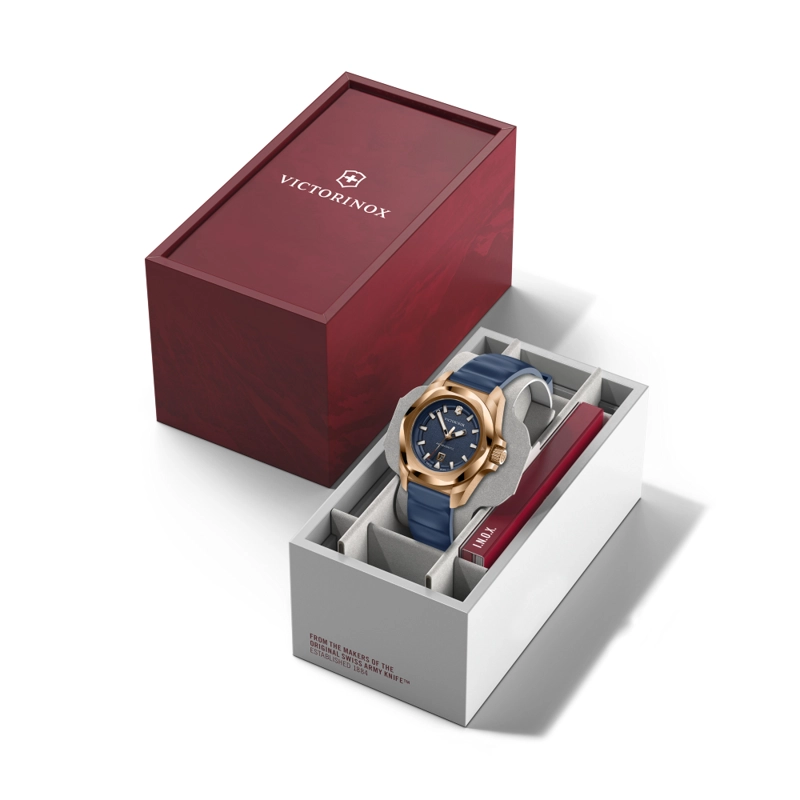 RELOJ DE PULSERA VICTORINOX I.N.O.X. QUARTZ CORREA DE CAUCHO AZUL - 7