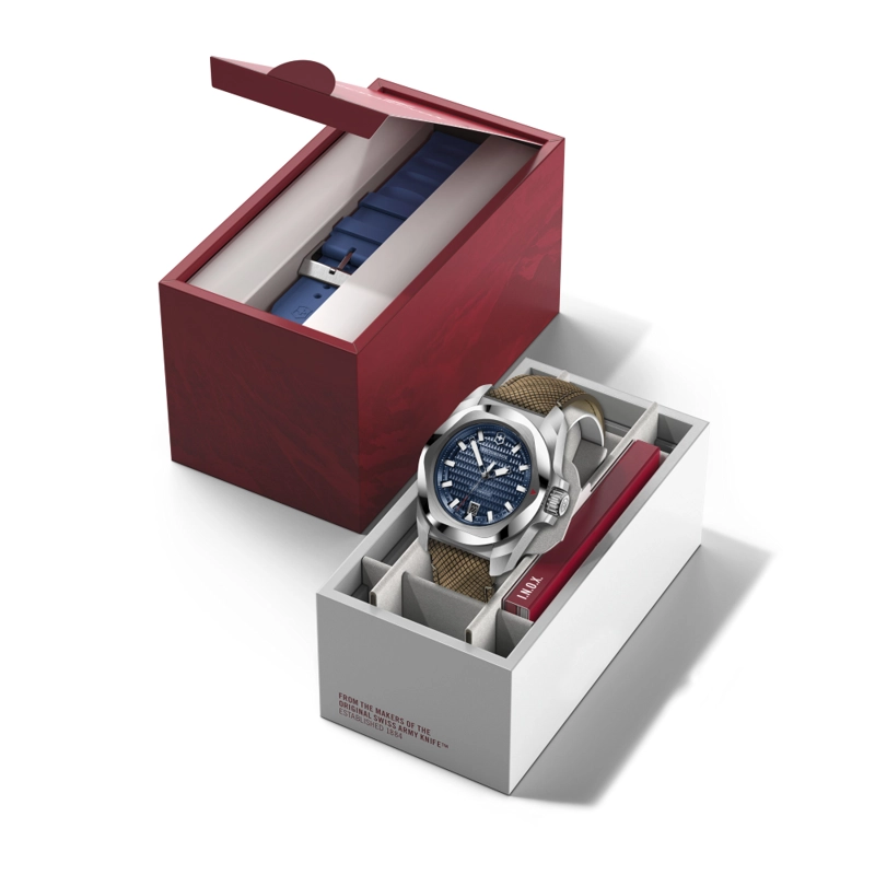 RELOJ DE PULSERA VICTORINOX I.N.O.X. AUTOMÁTICO CORREA DE MADERA AZUL - 6
