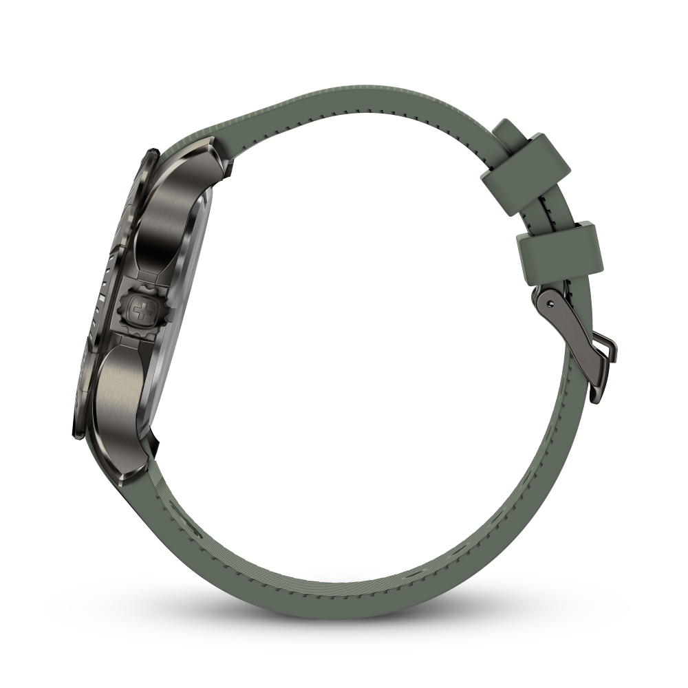 RELOJ DE PULSERA WENGER SEAFORCE CORREA SILICONA VERDE, DIAL 43 MM - 2