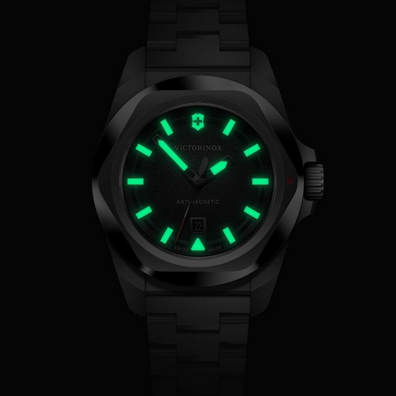RELOJ DE PULSERA VICTORINOX I.N.O.X. QUARTZ CORREA DE ACERO INOXIDABLE NEGRO - 6