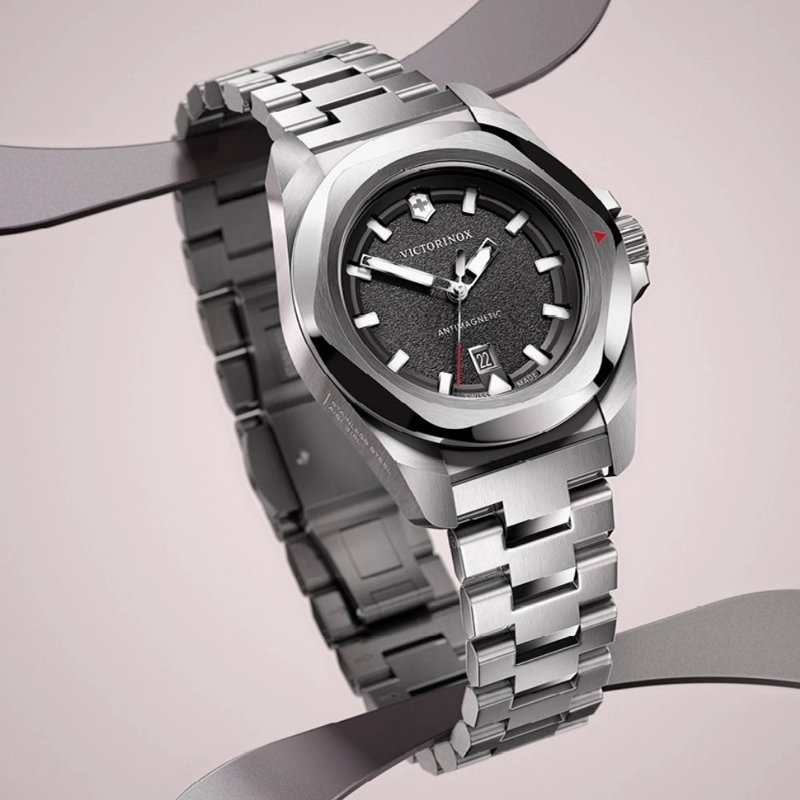RELOJ DE PULSERA VICTORINOX I.N.O.X. QUARTZ CORREA DE ACERO INOXIDABLE NEGRO - 7