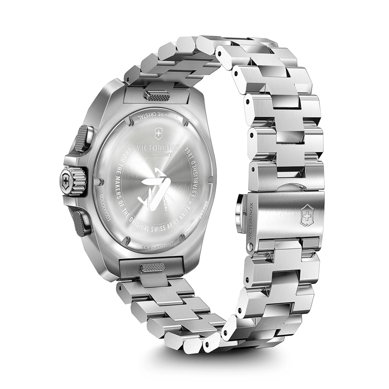 RELOJ DE PULSERA VICTORINOX INOX CHRONO 43 MM CORREA ACERO DIAL AZUL - 5