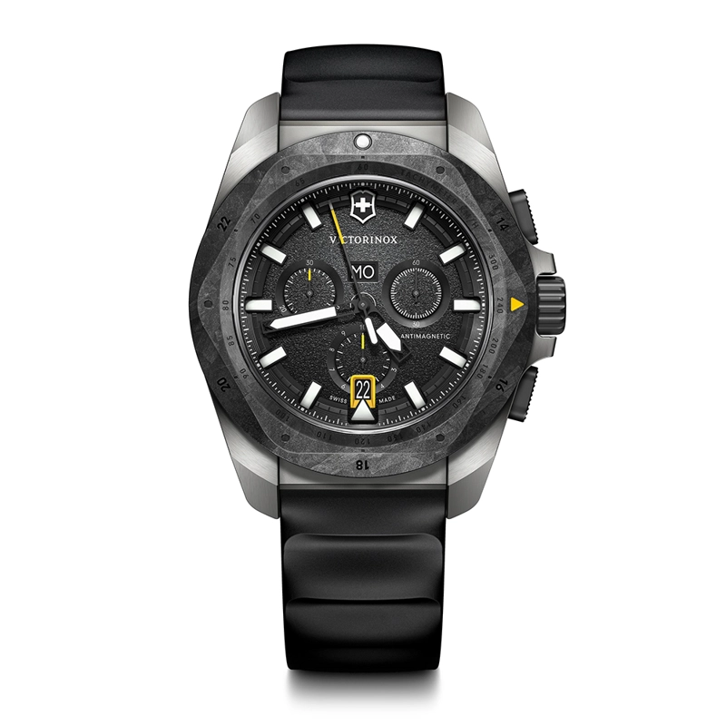 RELOJ DE PULSERA VICTORINOX INOX CHRONO 43 MM CORREA CAUCHO CAJA TITANIO - 1