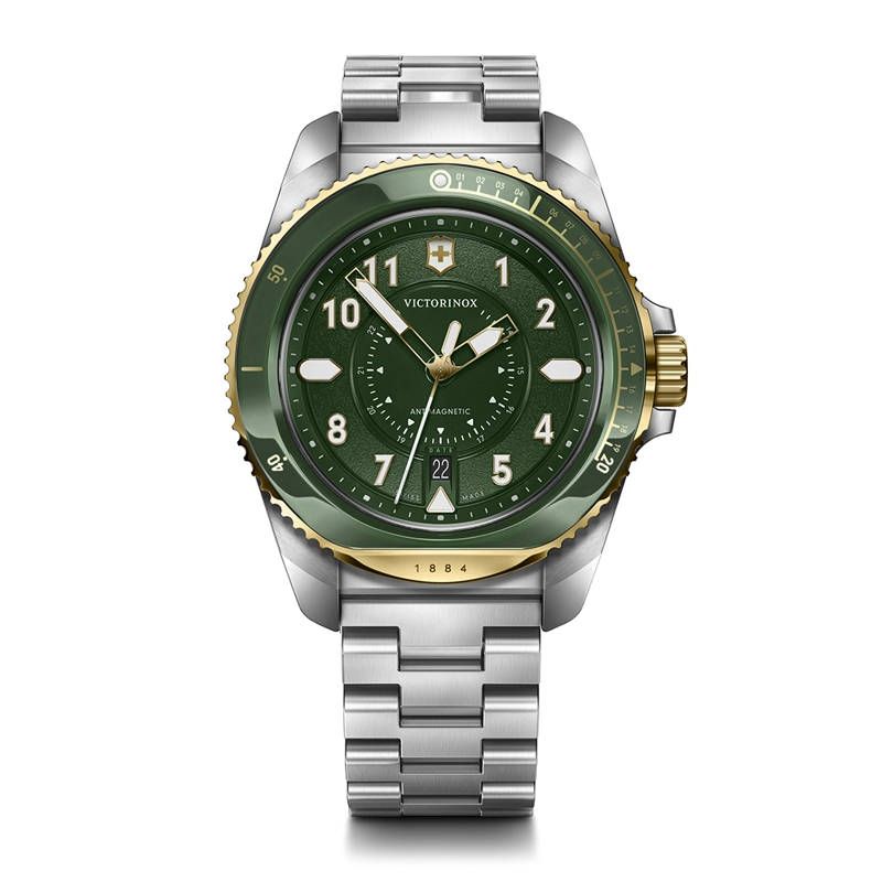 RELOJ DE PULSERA VICTORINOX JOURNEY 1884 CORREA ACERO DIAL VERDE - 1