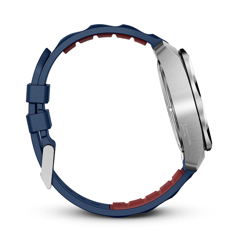 RELOJ DE PULSERA VICTORINOX INOX CHRONO 43 MM CORREA CAUCHO DIAL AZUL - 4