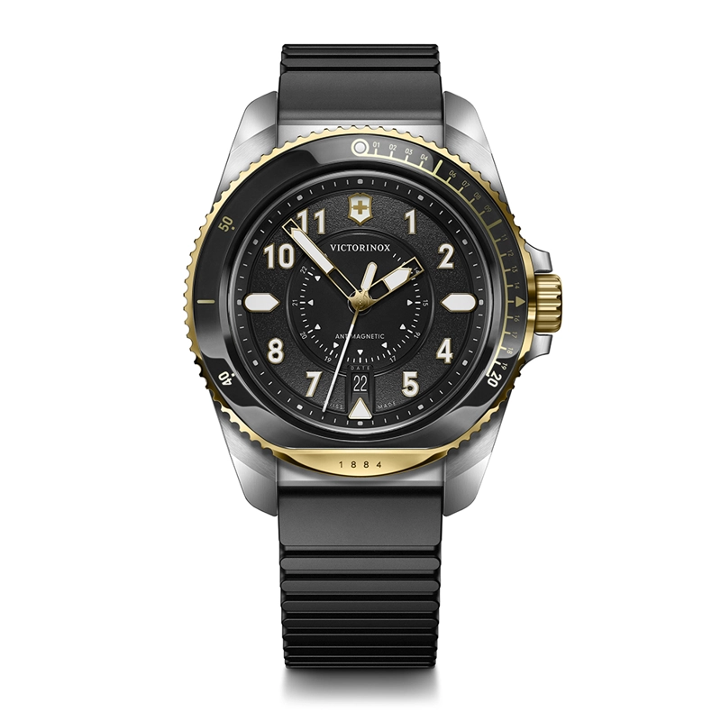 RELOJ DE PULSERA VICTORINOX JOURNEY 1884 CORREA CAUCHO DIAL NEGRO - 1