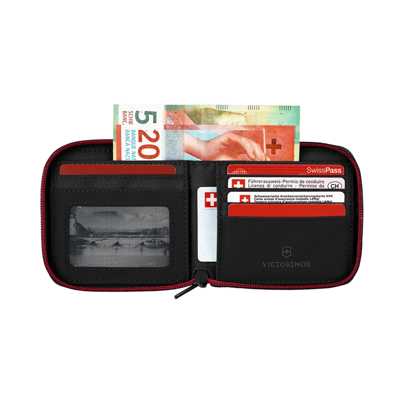 BILLETERA ZIP-AROUND CON PROTECCIÓN RFID NEGRO VICTORINOX - 4