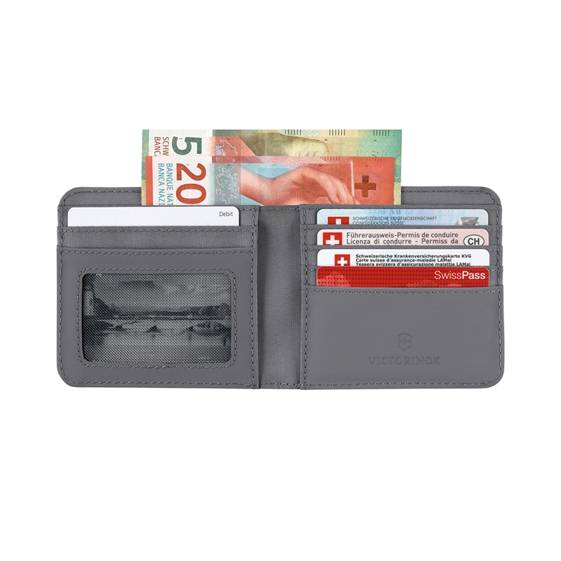 BILLETERA BI-FOLD CON PROTECCIÓN RFID GRIS VICTORINOX - 4