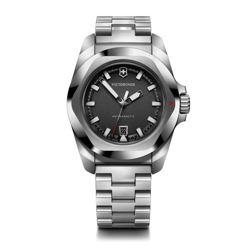 RELOJ I.N.O.X. QUARTZ NEGRO CORREA ACERO VICTORINOX - 1