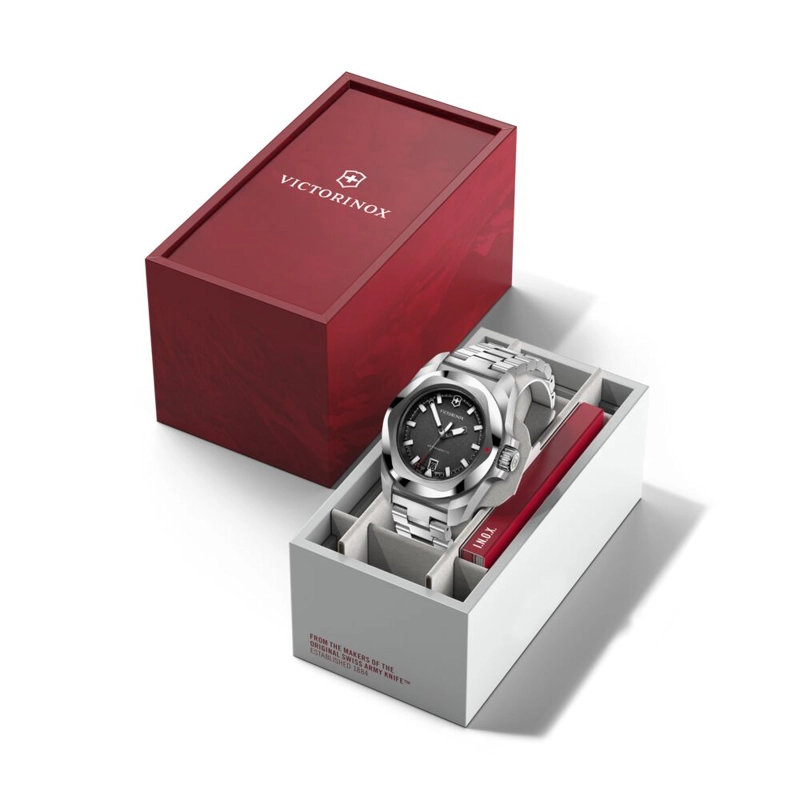 RELOJ I.N.O.X. QUARTZ NEGRO CORREA ACERO VICTORINOX - 7