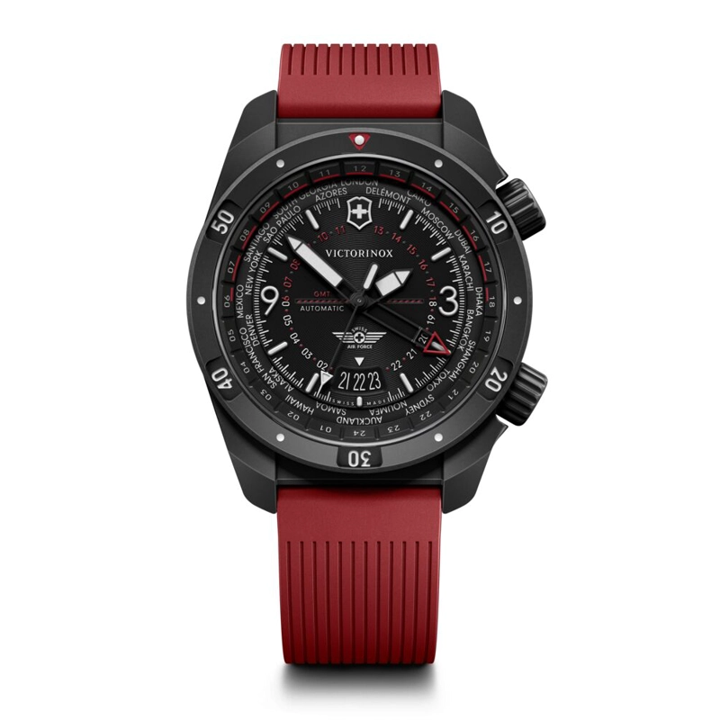 RELOJ AIR PRO AUTOMATICO CORREA CAUCHO ROJO VICTORINOX - 1